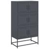VidaXL Buffet Anthracite 68,5x38,5x123,5 Cm Steel, Cabinet, Sideboard, Storage Cabinet, Cupboard, Sideboard 846490