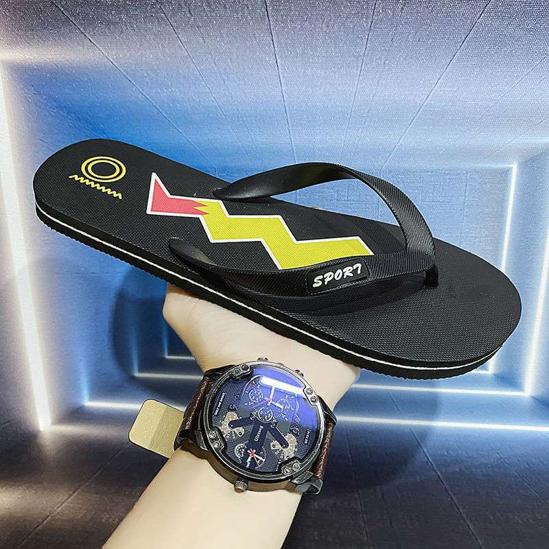 

Мужские тапочки 2025 года, летние, прочные, нескользящие и дезодорирующие, мужские, с мягкой подошвой, классные пляжные тапочки 44