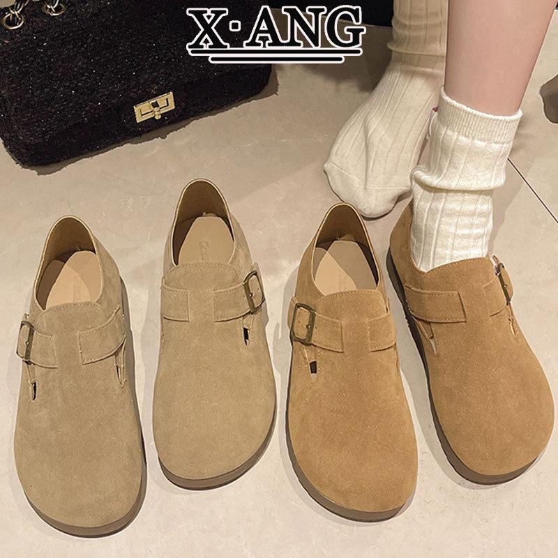Leather All-inclusive Children's Spring and Summer New Soft-soled One-pedal Lazy Single Shoes Doudou
