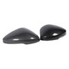 1 Pair Side Mirror Cap Cover Left Right Carbon Fiber Style Protective Weather Resistant Rear View Wing Mirror Housing