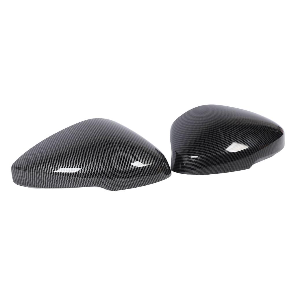 1 Pair Side Mirror Cap Cover Left Right Carbon Fiber Style Protective Weather Resistant Rear View Wing Mirror Housing