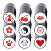 Outdoor Sport Colorfast Long Lasting Plastic Various Patterns Impression Seal Quick-dry Golf Ball Stamper Stamp Marker 5