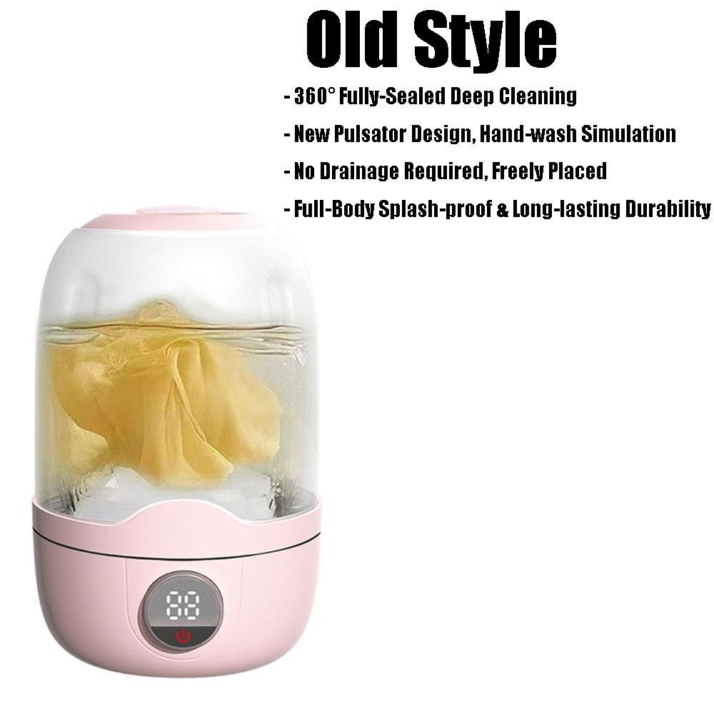 Delicate Laundry Mini Washing Machine Wash & Spin 2-in-1 Cordless Washer  Travel Essentials