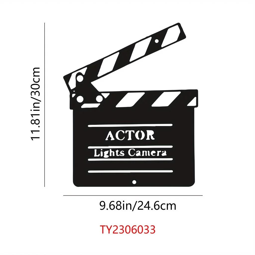 Декор для кинотеатра Металлическая настенная вывеска с изображением киноленты Искусство — фото 8