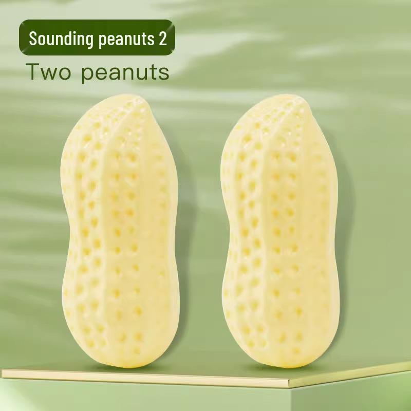 Peanut Sound Ball: Bite-Resistant Teething Toy for Dogs - Relieves Boredom, Suitable for Small to Large Breeds.