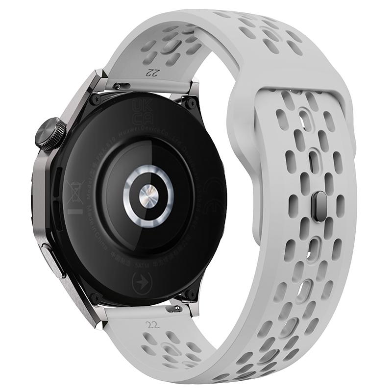 20mm 22mm Hole Silicone Band For Samsung Galaxy Watch 7 FE 6 5 4 for Huawei GT5 4 3 GT2 Pro Bracelet For Garmin Vivoactive4