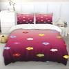 2/3Pcs Cartoon Girls Bedding Set Cute Duvet Cover Childlike Vivid Colors Innocence Bedroom 100% Polyester Adult Gift