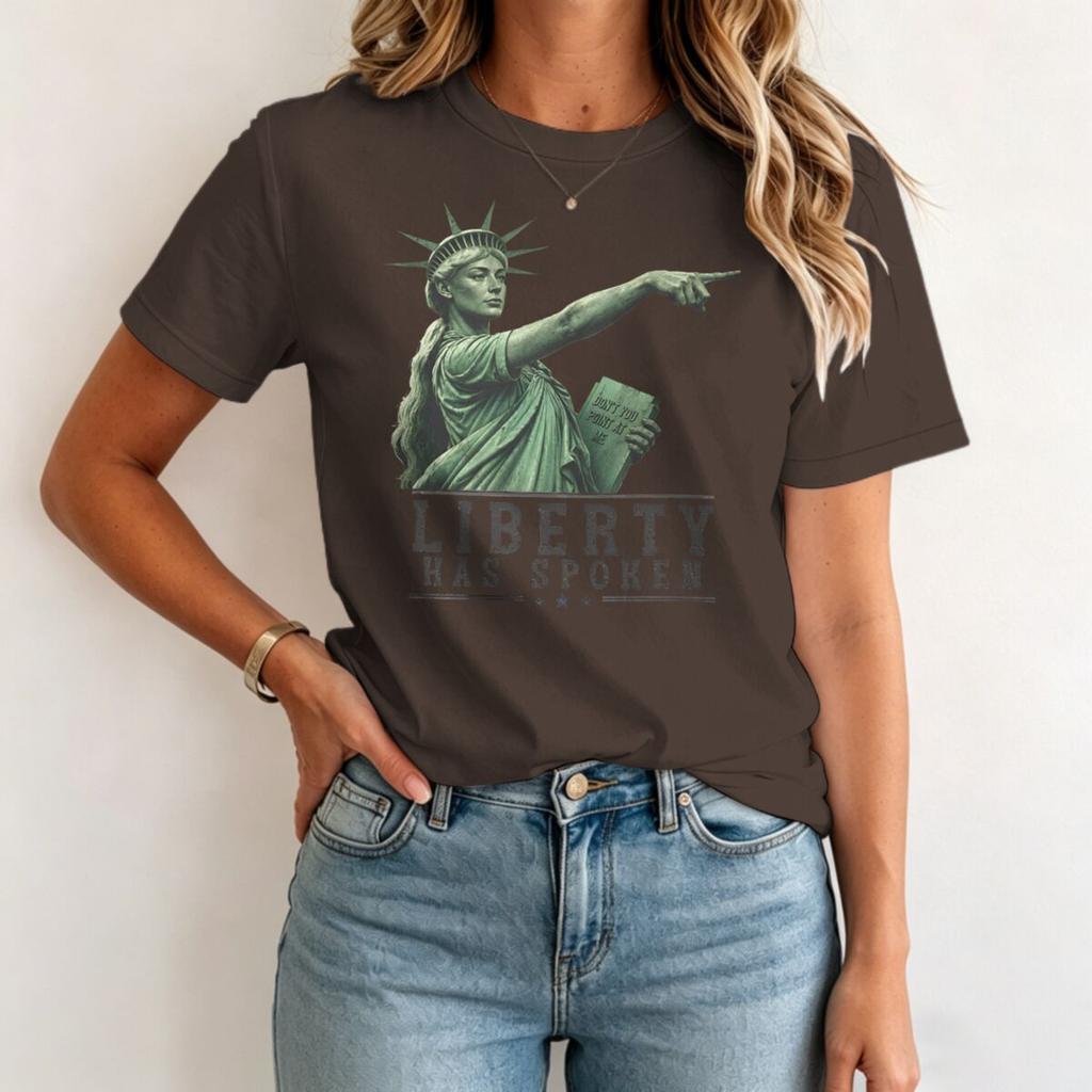 Liberty Has Spoken Print T Shirt Unisex Unisex Vintage Short Sleeve Humor Tshirts
