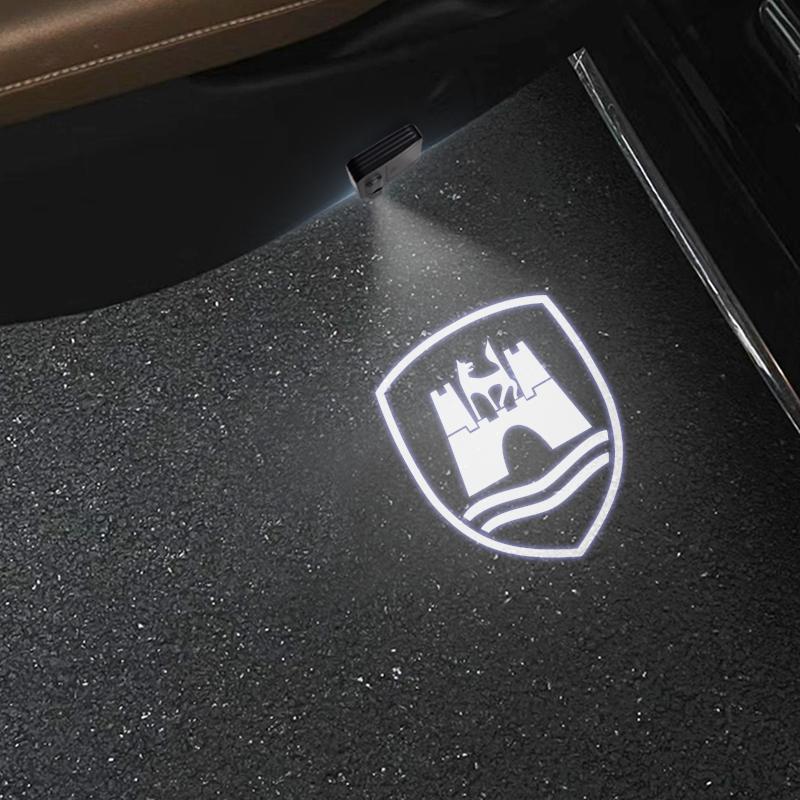 

Car Projector Lamp Wolfsburg Edition Badge For Touareg Santana Passat Golf Polo Tiguan Interior Lights LED Courtesy Wireless 1PCS