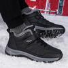Fashion Women's Winter Cotton Shoes Soft and Warm Korean Edition Casual Men's High Top Snow Boots with Velvet Anti Slip Elderly Shoes