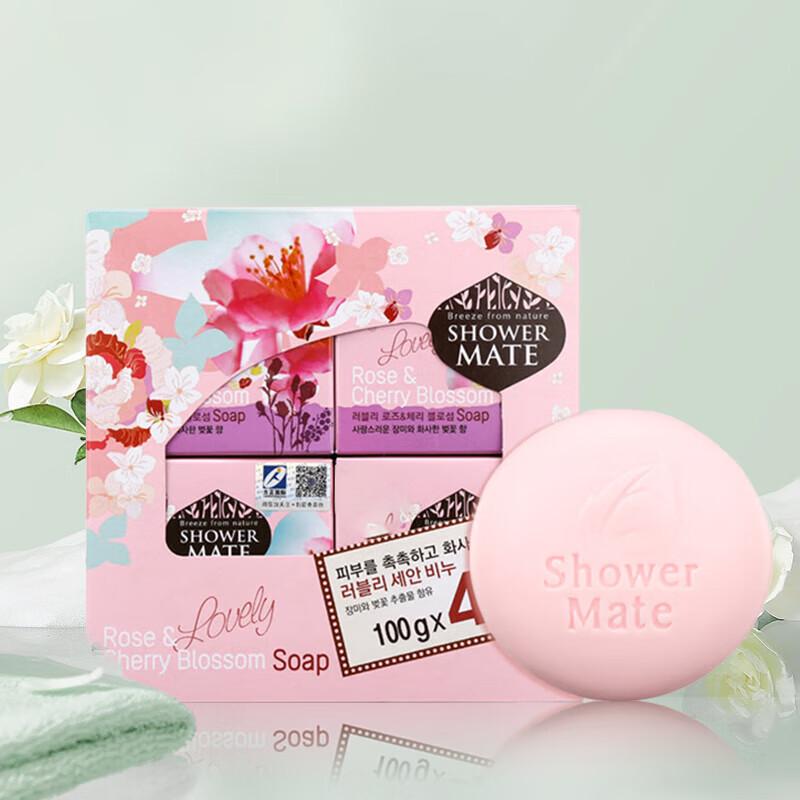 Aekyung Perfumed Rose & Cherry Blossom Bath & Facial Soap Set