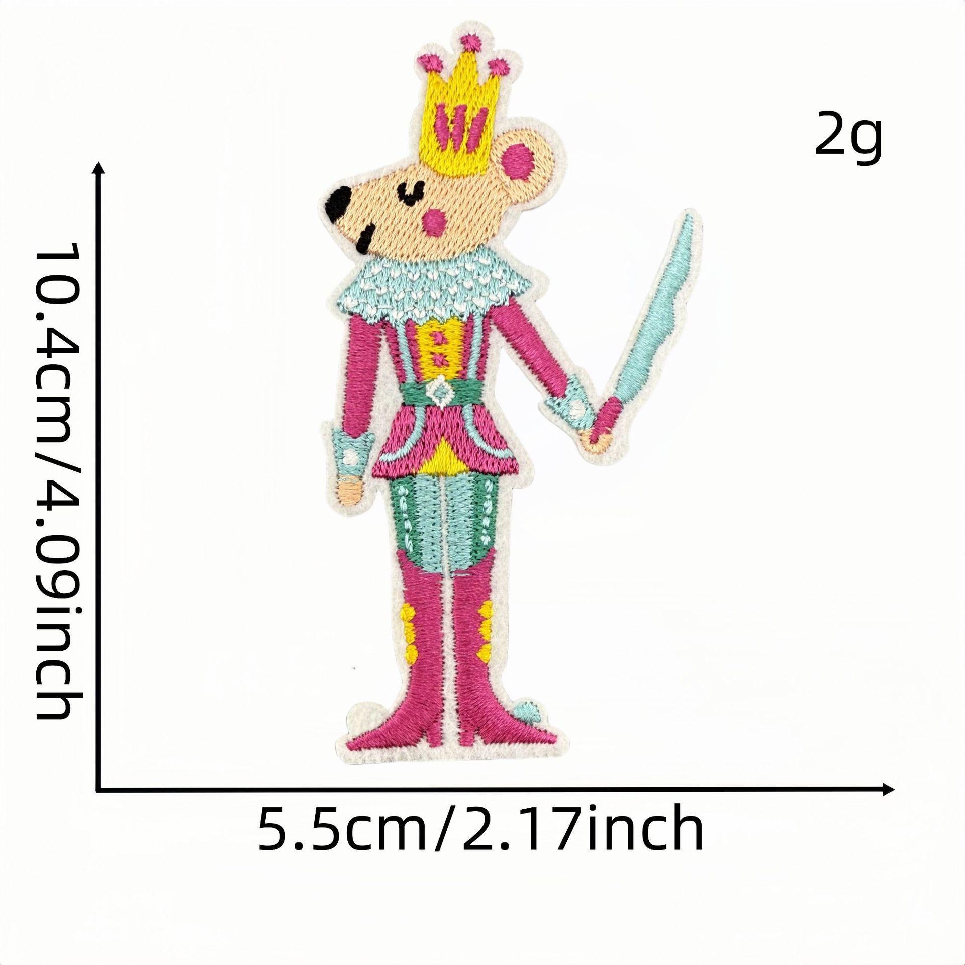 Princess Knight Cartoon Character Iron-On Embroidery Patch