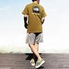 North Short Sleeve with Back Print Box Logo RED BOX Khaki Moss Green Size XL [The Face] Men's T-Shirt TEE, [Used]