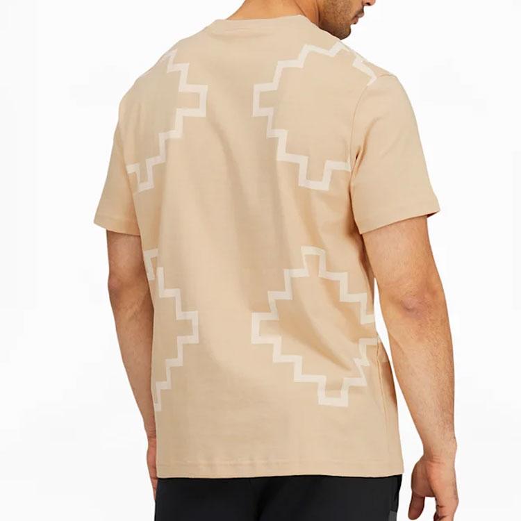 Puma X Pronounce Geometric Pattern Casual Sports Short Sleeve T-Shirt Men Tops Khaki 532145-20