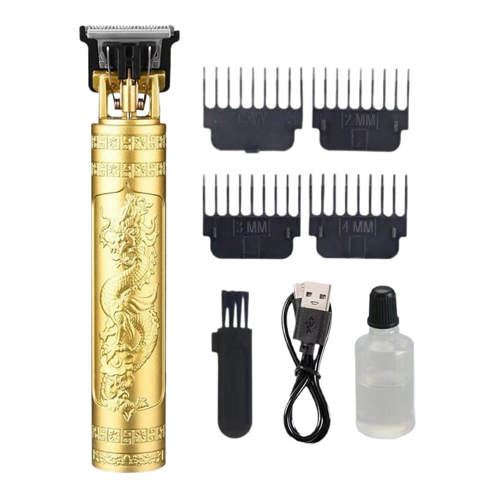 Barber Cordless Hair Trimmer Precision Gapped Carving Clipper Professional Electric Finish Cutting Machine