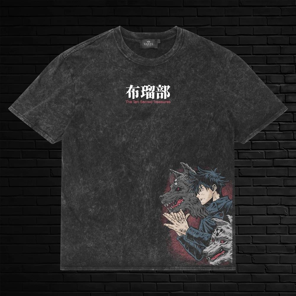 Megumi Fushiguro Ten Shadows Graphic Anime TShirt Men Unisex Casual Cotton Tee XL