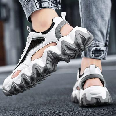 Sandali estivi da sport con suole alte, pantofole da uomo, scarpe casual da uomo, scarpe da spiaggia da uomo, scarpe da tennis in pelliccia, rete da tennis