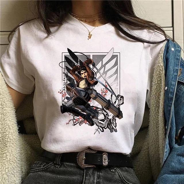 Japanese Anime Attack on Titan Final Season 4 Eren Yeager T Shirt Unisex Women Fashion Casual Short Sleeve Plus Size Unisex T Shirt 4XL