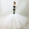 Mermaid Dress For Barbie Doll Clothes Formal Fishtail Wedding Dress Party Gown For Barbie Doll Clothes Handmade Dresses Toy