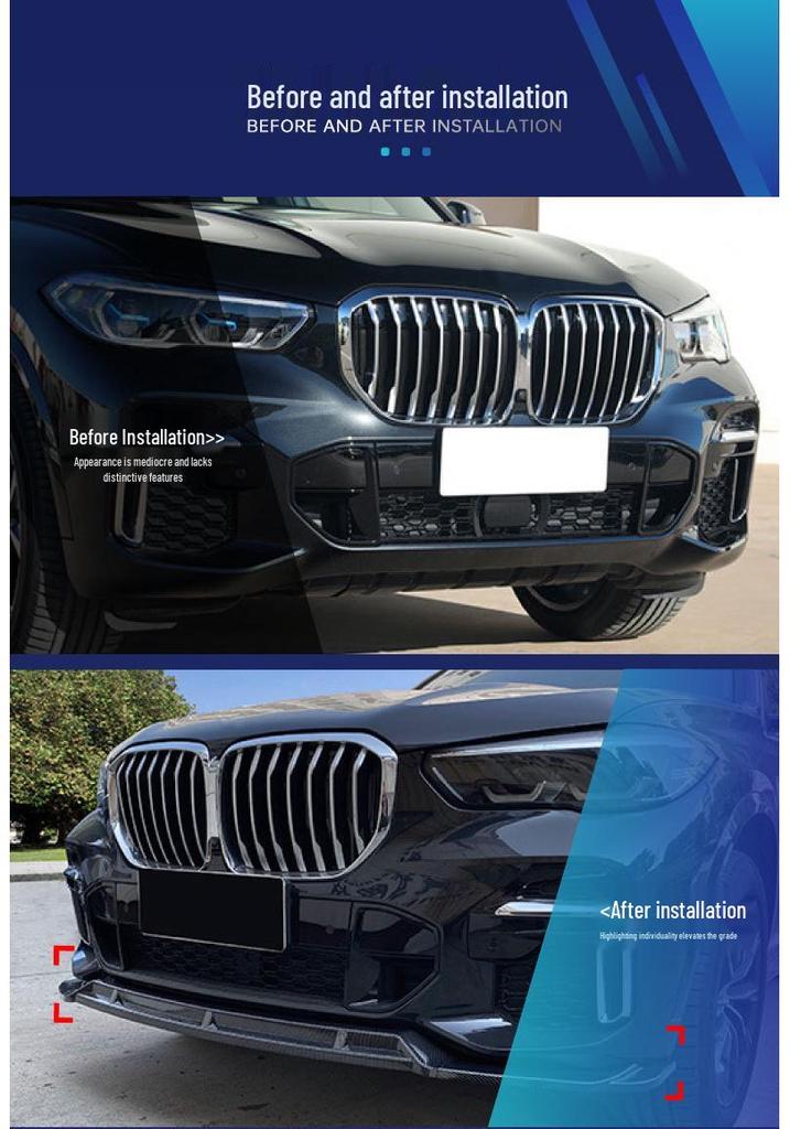 BMW Front Lip & Rear Bumper Wind Knife Modification