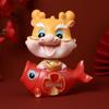 Creative Cartoon God of Wealth Figurine for Car Dashboard or Office - New Year Dragon Decoration and Gift