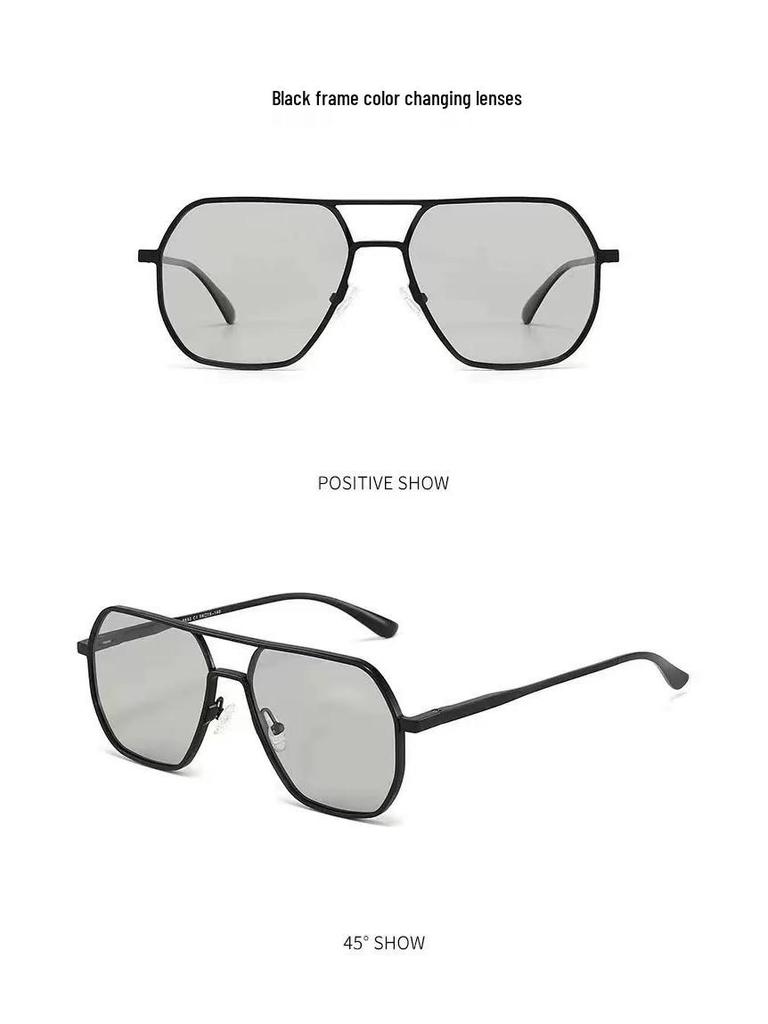 New Dual-Use Polarized Sunglasses: Day/Night Color-Changing Fashion for Men