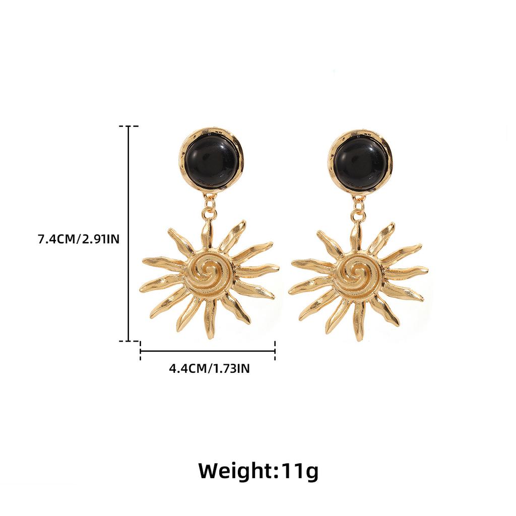 2026 New Hollow Dangle Earrings Women Sunflower Drop Earrings Fashion Personalized Banquet Party Daily Wear Jewelry Accessories