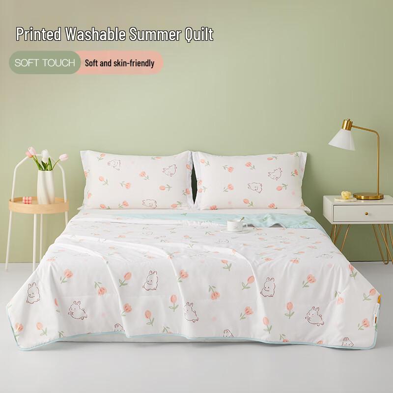 BEYOND HOME TEXTILE Tulip Rabbit Summer Fiber Quilt