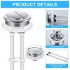 Toilet Push Button Adjustable Top Push Button Toilet Tank Button Replacement for Most Double Flush Toilet Enduring