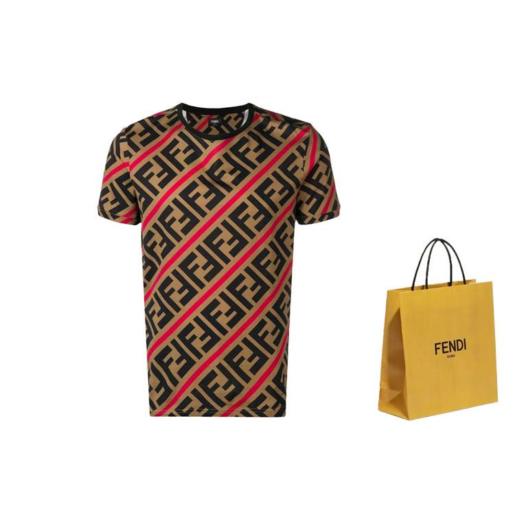 FENDI Ff Monogram Printed T shirt FY0894A7A8F13J8