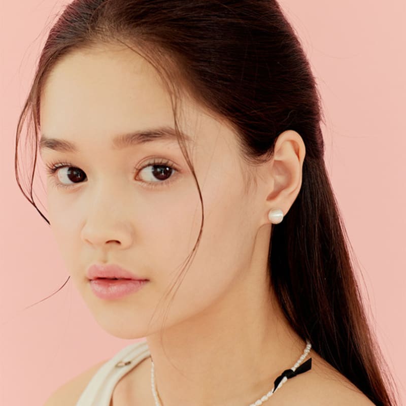 murmur [925silver]Matt ball stud earrings