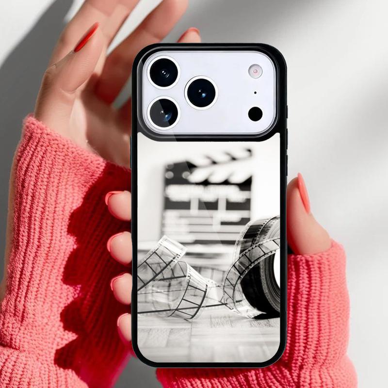 Film Movie Clapper Board Phone Case for iPhone 17 16 15 14 13 Pro Max Back Cover for 12 11 Pro Coque