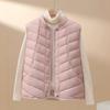 High-end literary temperament, light down jacket, vest, winter new small stand-up collar down jacket