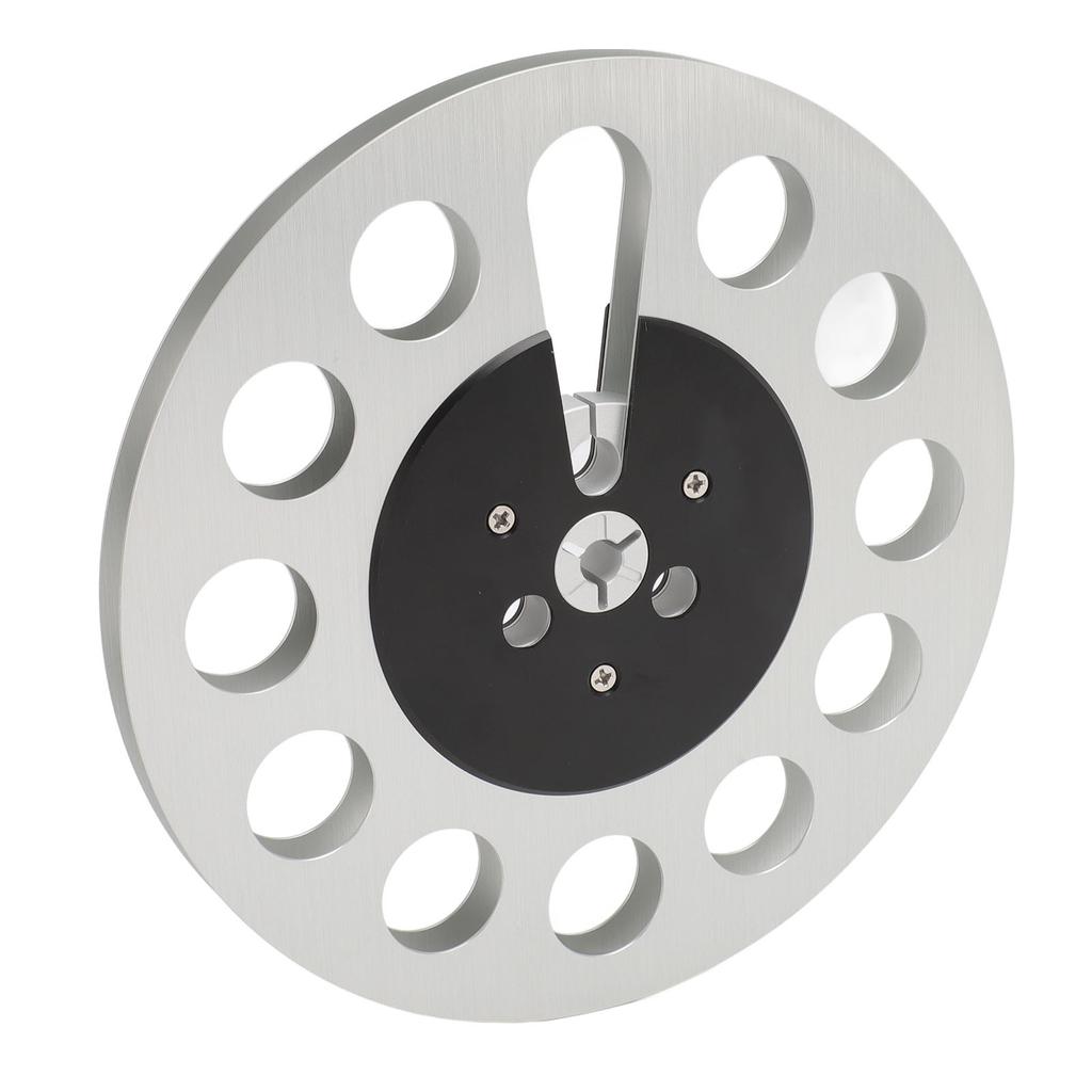1 4 7 Inch Empty Tape Reel Professional 11 Holes Wind Resistance Metal Takeup Reel for NAB Recording Silver