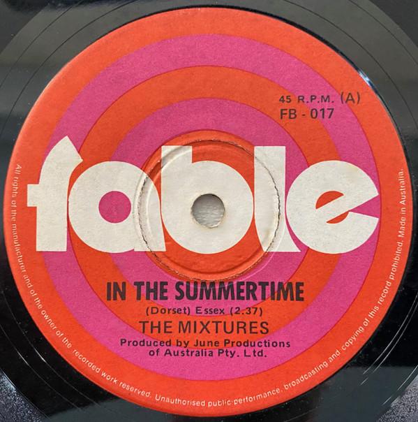 

7-дюймовая пластинка MIXTURES In The Summertime FB017 Fable 1970 Австралия Рок Б/у