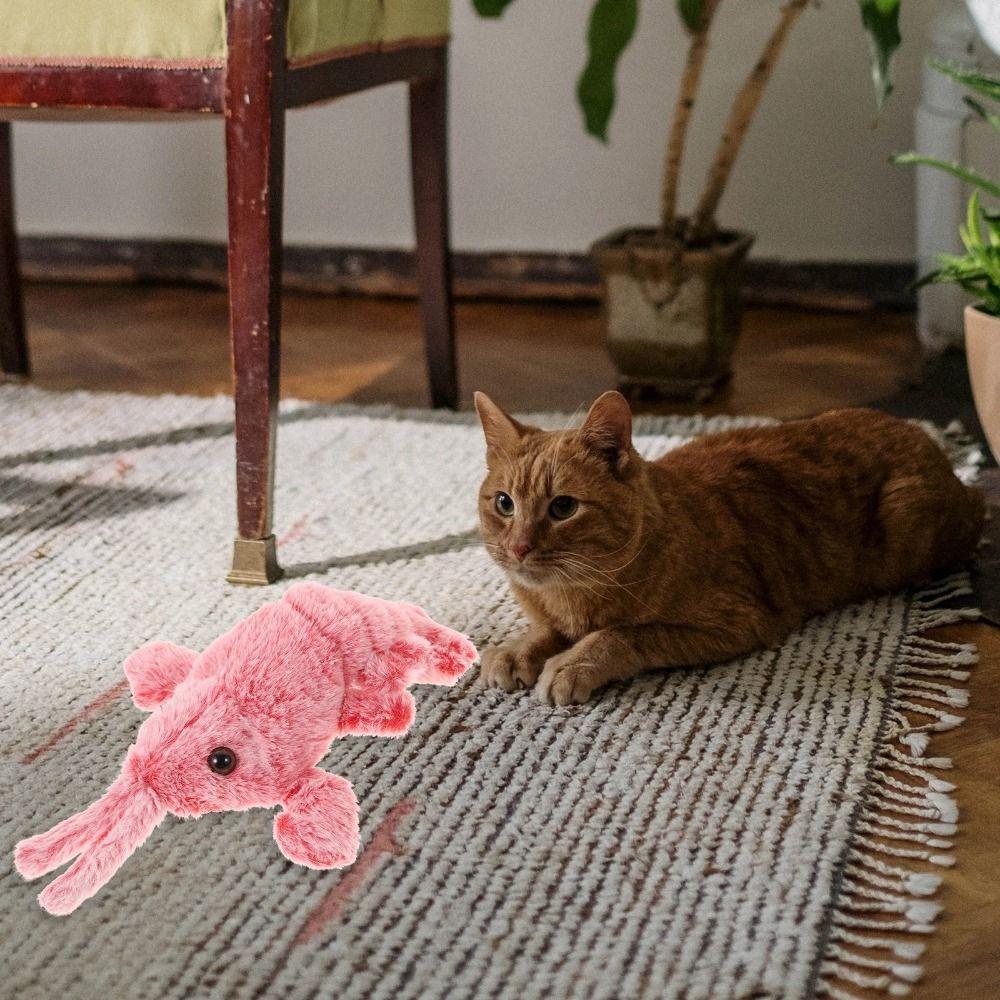 Simulation Jumping Shrimp Lobster Cats Toy Dancing Moving Dogs Interactive Toys  Pet Teasing