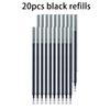 6/12Pcs/Set 0.5mm New Creative Cat Erasable Gel Pen Set Washable Handle Smooth Writing Black Blue Magical Erasable Refill Rod