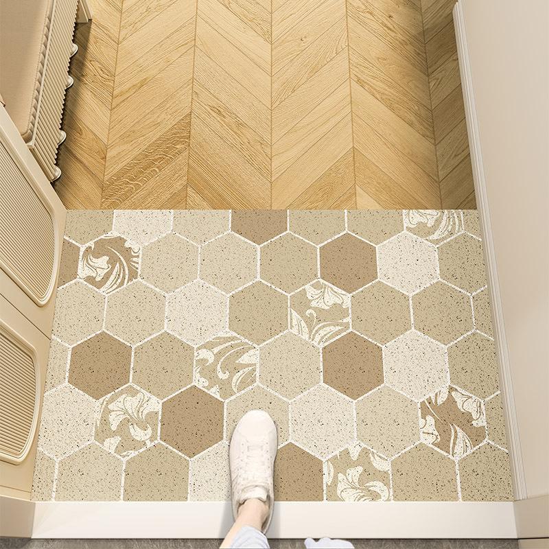 Entry Door Floor Mat Wire Ring Dirt-resistant Anti-slip Mat Porch Door Entrance Can Be Cut Foot Mat Shoe Change Area Dust Removal Entrance Door Mat