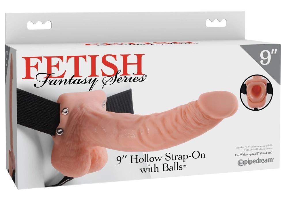 Fetish Fantasy Series - Strap-On with Natural Curved Flesh-Colored Dildo