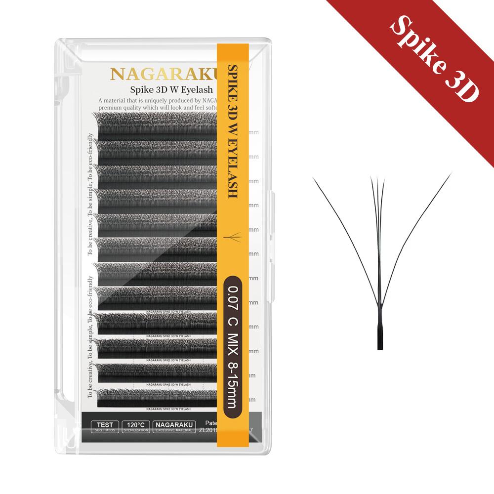 NAGARAKU Floração Automática Formato W Bloom 3D 4D 5D 6D 7D 8D Cílios Pré-feitos em Leque Velocidade Extensões de Cílios Naturais Macios Leves Cheios Densos