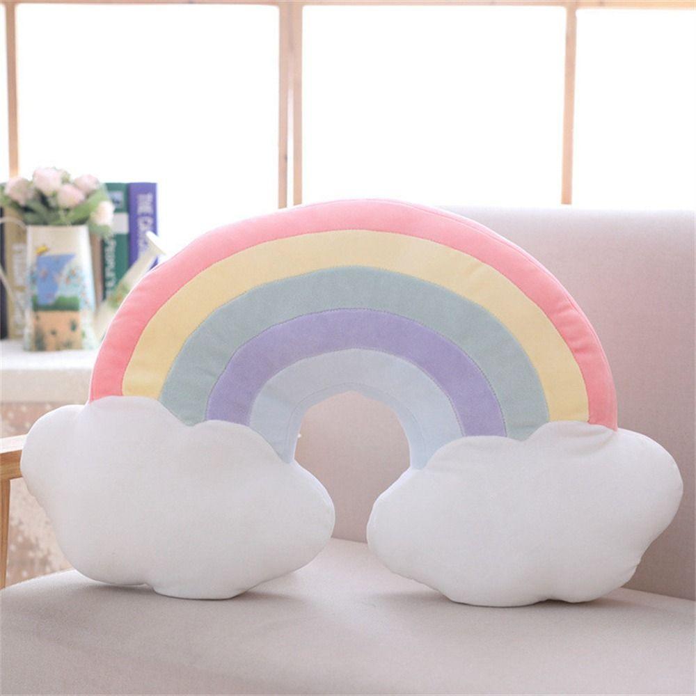 Star Pillow Cushion Rainbow Sky Series Plush Toys Sleeping Pillow Plush Pillow Moon Stuffed Toys rainbow