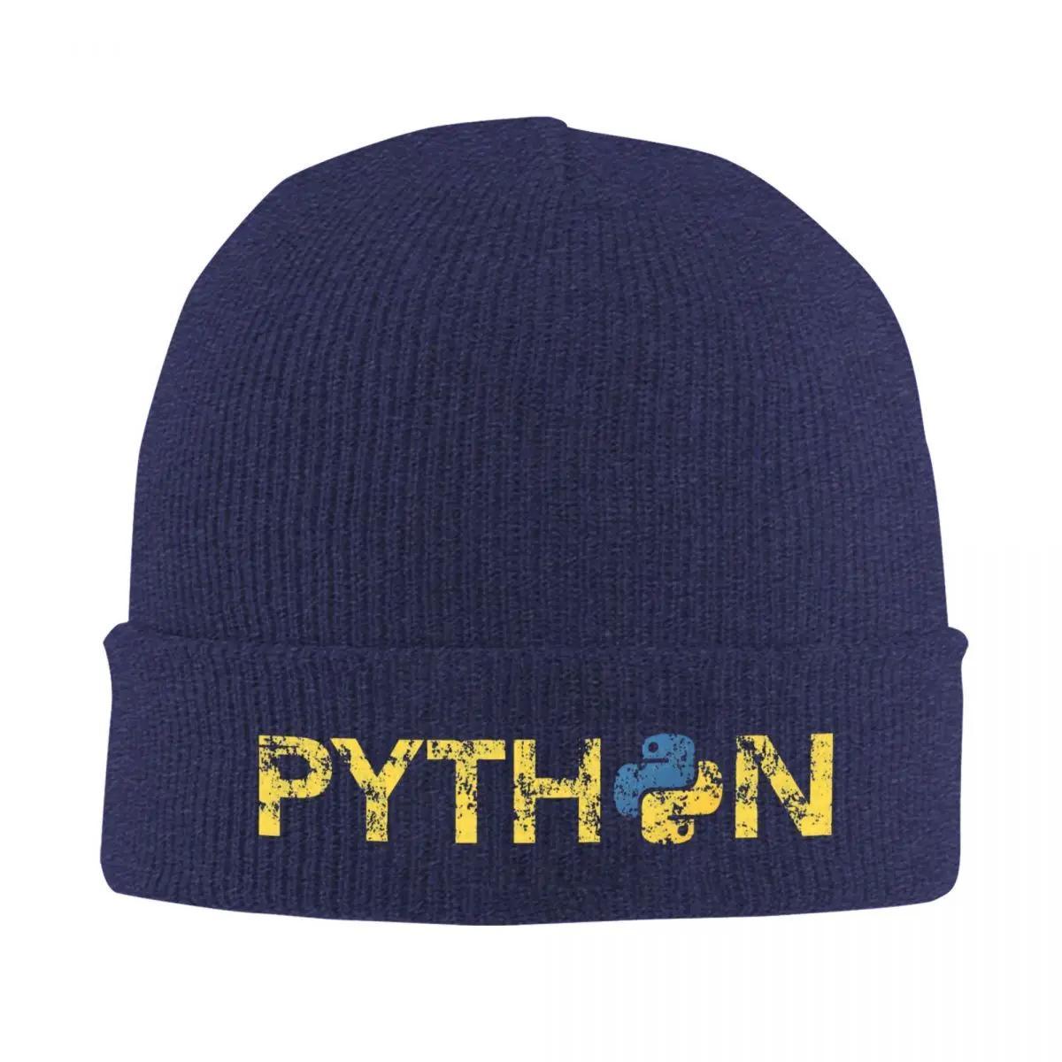 

Python Retro Knitted Hats Quality Beanie Idea Unisex Headwear Knitted Caps