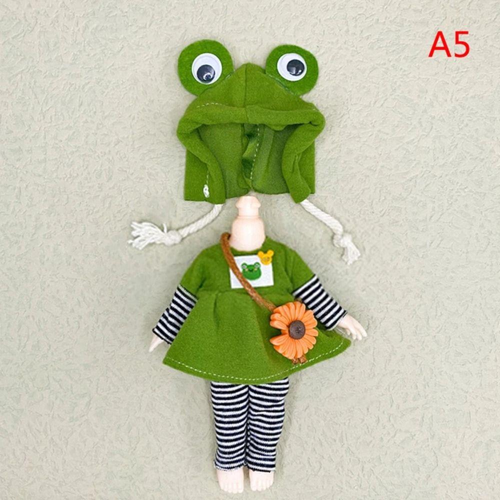 Replacement Outfit 16cm Doll Clothes Suit Plush Patch Cute Clothes Set  Girl Gift