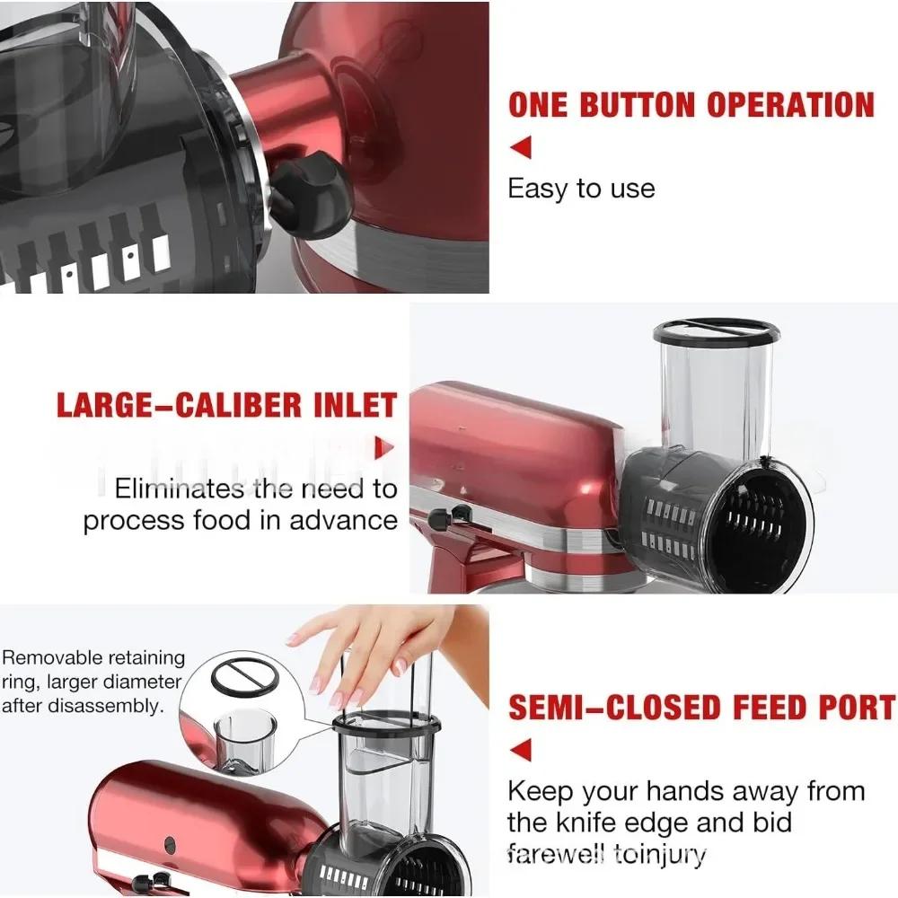 Vegetable Slicer Accessories Kitchenaid Big Knives Kitchen Sliced and Shredded Machine Caliber Vegetable Cutting Tool with Five