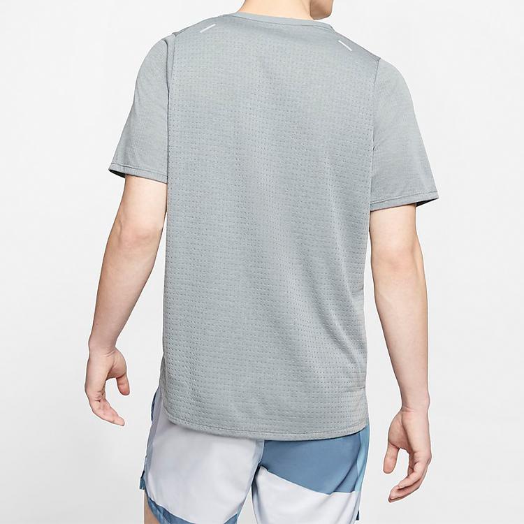 Nike Rise 365 Running Breathable Short Sleeve T-Shirt Men Tops Smoke-Grey CJ5421-097