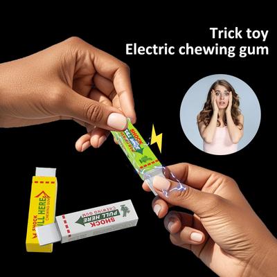 Elektroschocks Witz Kaugummis schockierende Spielzeug Geschenk Gadget Streich Trick Gag lustig(Farbe zufällig)