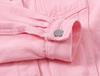 Women's Pink Spring Denim Jacket - Short, Loose Fit, Long Sleeve, Plus Size, Casual Korean Style
