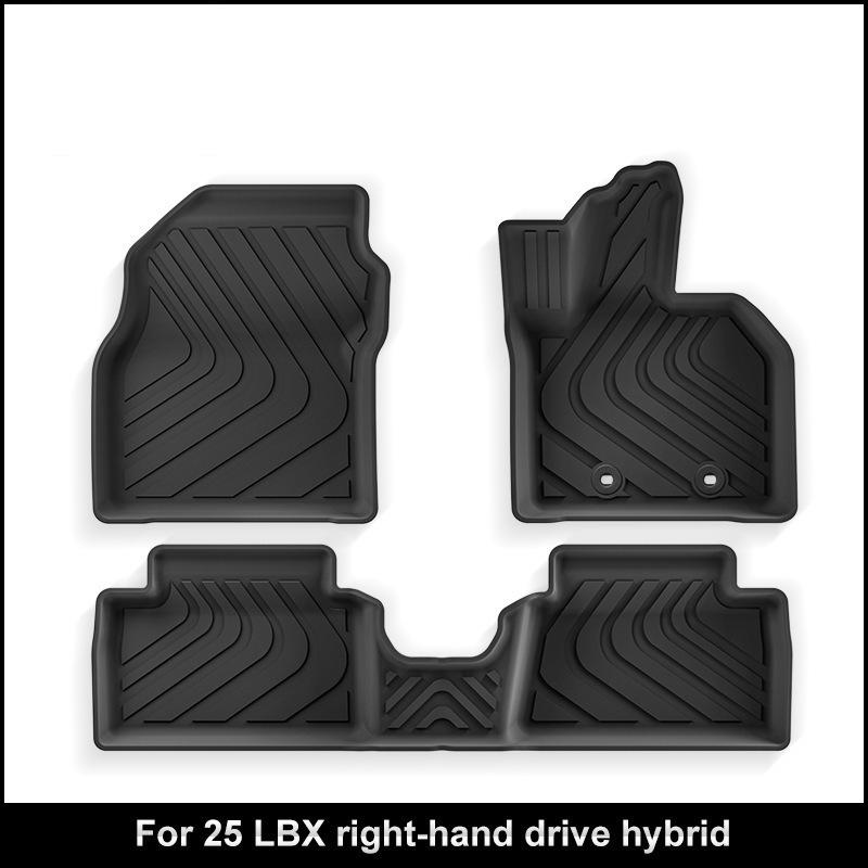 Eco-Friendly TPE Floor Mats for 25 Lexus LBX Cars, All-Weather Protection