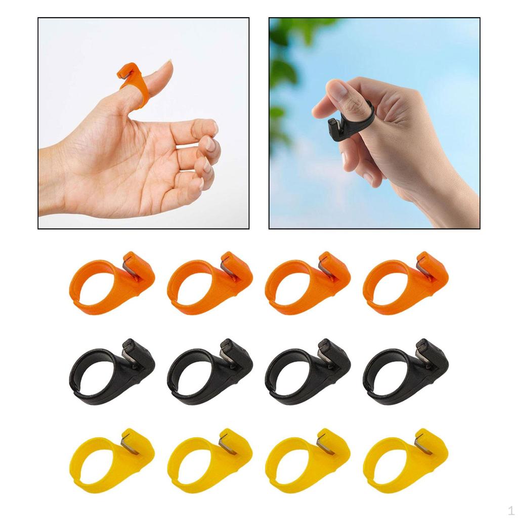 12 Pieces Thread Cutter Rings for Fishing Line Crafting Handicraft DIY Tool
