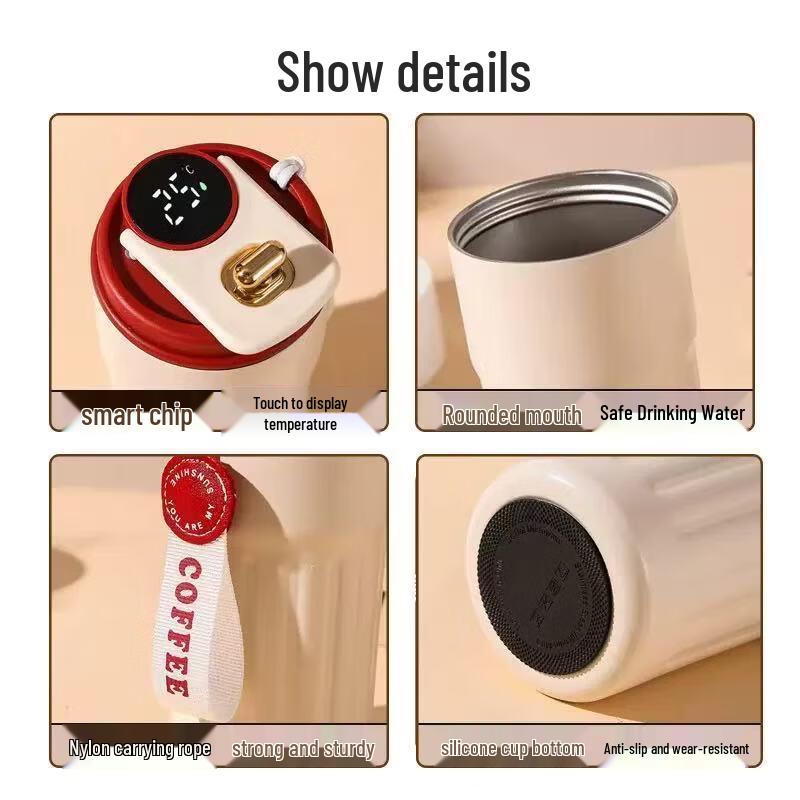Shangqi Smart Temp Display Insulated Coffee & Water Cup